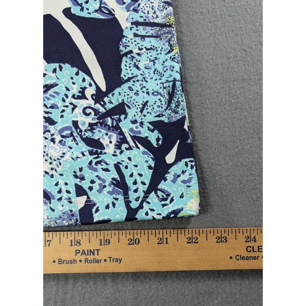 Coral Bay Golf Womens Tropical Paisley Floral Performance Skort Large Blue Green - Picture 8 of 9
